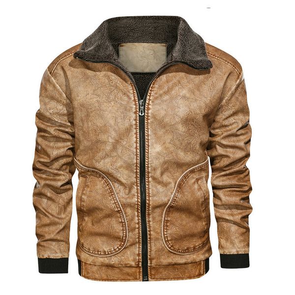 2020 winter mens pu thick warm men's motorcycle jacket new fashion windproof leather coat male eu size 3xl, Black
2020 winter mens pu thick warm men's motorcycle jacket new fashion windproof leather coat male eu size 3xl, Black