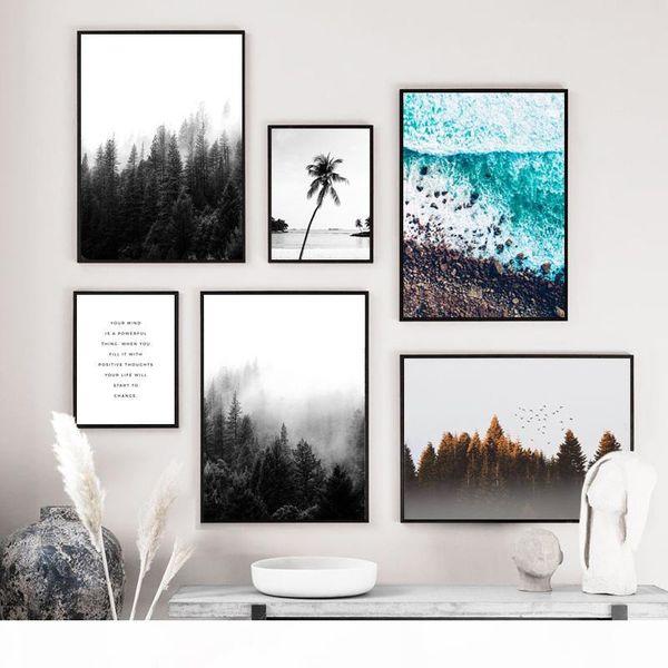 forest motivational poster quote print nordic style wall art palm tree canvas painting picture for living room modern home decor
forest motivational poster quote print nordic style wall art palm tree canvas painting picture for living room modern home decor