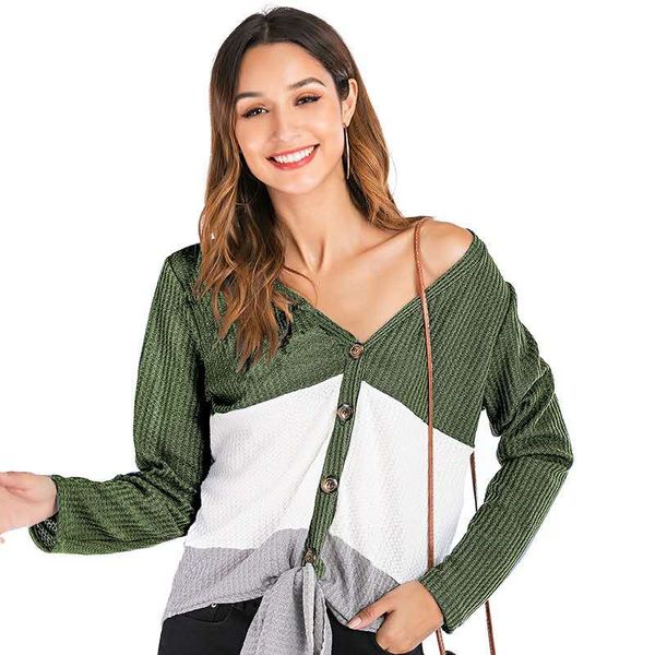 selling 2020 knitwear women european american sweaters ladies long-sleeved sweatshirts ladies fashion v-neck womens stitching cardigans, White;black
selling 2020 knitwear women european american sweaters ladies long-sleeved sweatshirts ladies fashion v-neck womens stitching cardigans, White;black