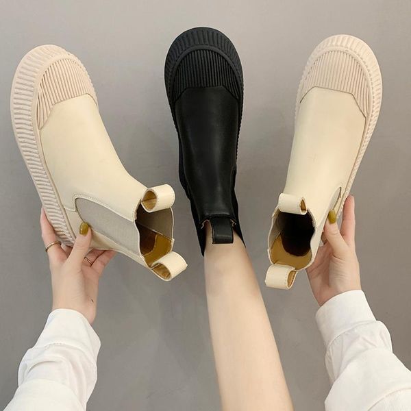 round toe boots women new 2020 women's low shoes flat heel booties ladies ankle autumn med rubber elegant lolita rock, Black
round toe boots women new 2020 women's low shoes flat heel booties ladies ankle autumn med rubber elegant lolita rock, Black