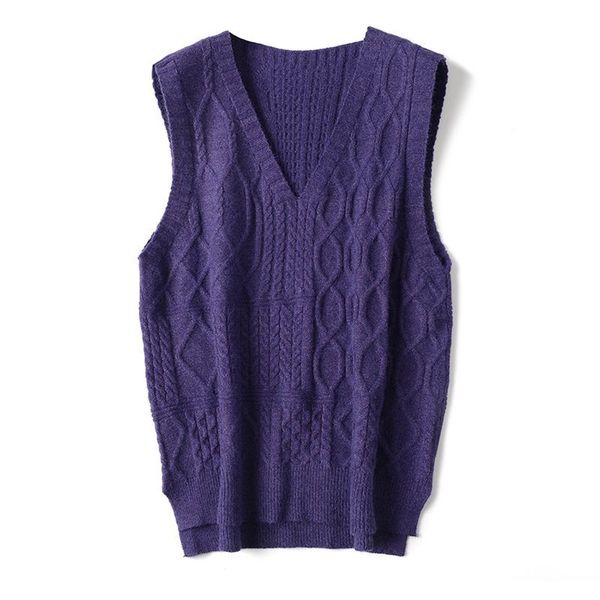 2021 v neck knitted women's autumn winter new korean loose wild vest sleeveless pullover argyle sweater t6ie, White;black
2021 v neck knitted women's autumn winter new korean loose wild vest sleeveless pullover argyle sweater t6ie, White;black