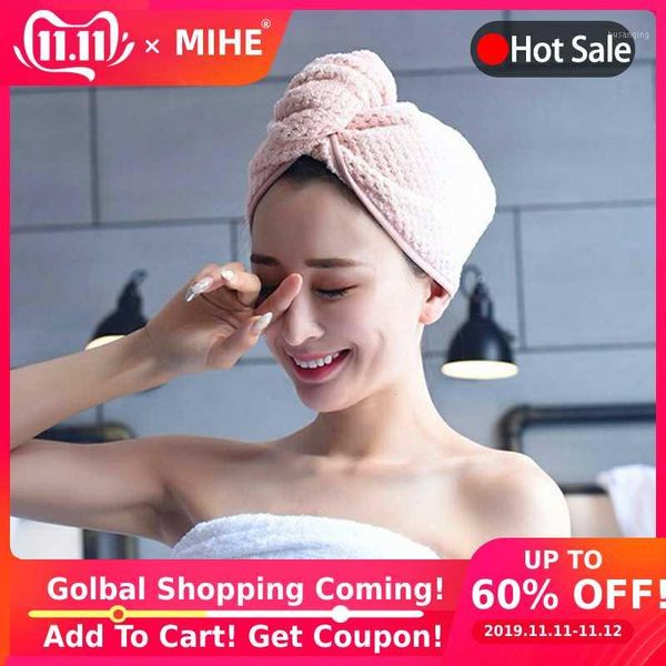 mihe lady's dry hair towel bathroom soft super absorbent quick-drying microfiber bath towel hair dry cap salon1
mihe lady's dry hair towel bathroom soft super absorbent quick-drying microfiber bath towel hair dry cap salon1