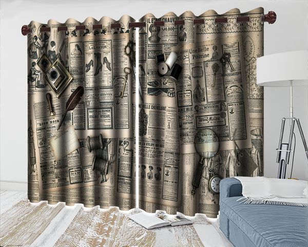 3d modern curtain 3d window curtain grommet old european newspapers and gadgets 3d digital printing hd practical beautiful curtains
3d modern curtain 3d window curtain grommet old european newspapers and gadgets 3d digital printing hd practical beautiful curtains