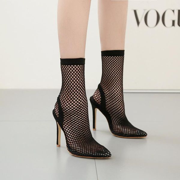 sandals fashion mesh gauze high heels women stiletto pumps gladiator ankle boots summer shoes woman size 35-42, Black
sandals fashion mesh gauze high heels women stiletto pumps gladiator ankle boots summer shoes woman size 35-42, Black