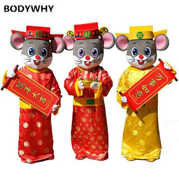 mascot costumes new year doll costume mouse mascot costume set party dress costume advertising, Red;yellow
mascot costumes new year doll costume mouse mascot costume set party dress costume advertising, Red;yellow