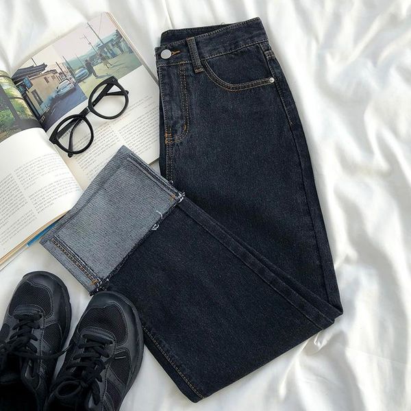 women's jeans spring women boyfriend high waist wide leg blue vintage classic denim pants
women's jeans spring women boyfriend high waist wide leg blue vintage classic denim pants