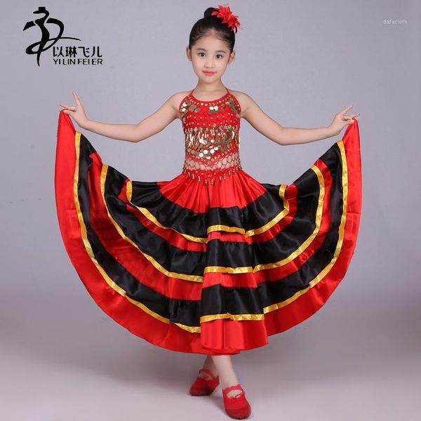 child belly& flamenco dance skirts red spanish dance skirts costumes for girls 360 degrees, 540 degrees, 720 degrees big1, Black;red 
child belly& flamenco dance skirts red spanish dance skirts costumes for girls 360 degrees, 540 degrees, 720 degrees big1, Black;red