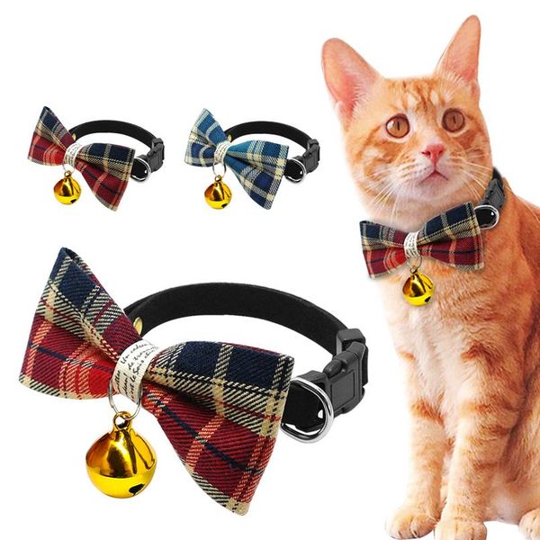 cute plaid bow tie cat collar with bell breakaway small dog puppy kitten collars adjustable safety pet accessories for c bbywup
cute plaid bow tie cat collar with bell breakaway small dog puppy kitten collars adjustable safety pet accessories for c bbywup