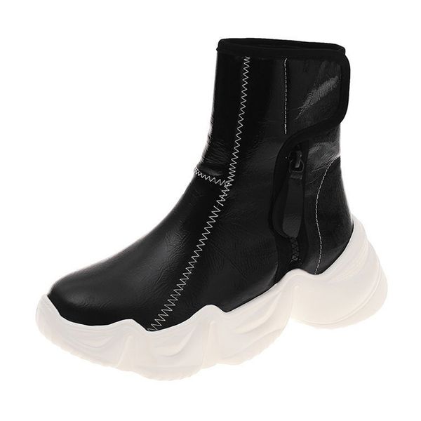 2021 the new proof dwaterproof water leather ankle boots chunky platform thick woman stuffed cotton shoes s8v4, Black
2021 the new proof dwaterproof water leather ankle boots chunky platform thick woman stuffed cotton shoes s8v4, Black