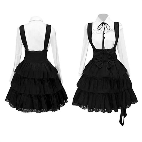 lady sweet dress medieval retro court cake dress gothic lolitaed bowknot black long sleeve costume girls sweet cute, Black;gray
lady sweet dress medieval retro court cake dress gothic lolitaed bowknot black long sleeve costume girls sweet cute, Black;gray