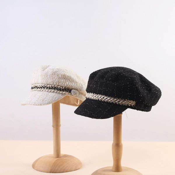 2021 new women hats tweed plaid newsboy caps chain flat visor cap vintage plaid beret cap female autumn winter hats, Blue;gray
2021 new women hats tweed plaid newsboy caps chain flat visor cap vintage plaid beret cap female autumn winter hats, Blue;gray