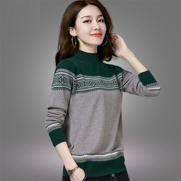 new semi-high turtleneck sweater women temperament wild knit bottoming shirt retro style women's shirt 201130, White;black
new semi-high turtleneck sweater women temperament wild knit bottoming shirt retro style women's shirt 201130, White;black