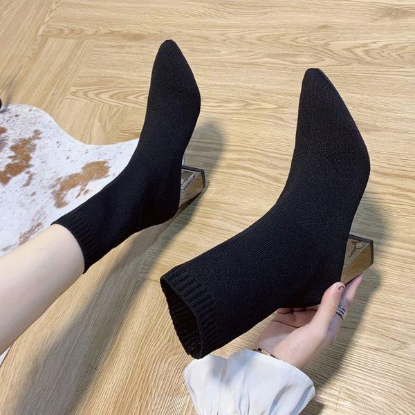 black metal chunky high heel ankle boots women knitting sock boots shoes 2020 women autumn short booties female
black metal chunky high heel ankle boots women knitting sock boots shoes 2020 women autumn short booties female