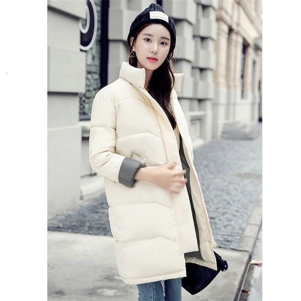 2021 new winter coat of pink women down cotton jacket new fall korean fashion thin collar plus size green female parka bz8c, Black 
2021 new winter coat of pink women down cotton jacket new fall korean fashion thin collar plus size green female parka bz8c, Black