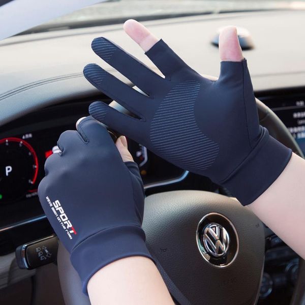 five fingers gloves silk for women summer half finger outdoor riding sports fishing sweat absorption breathable thin, Blue;gray
five fingers gloves silk for women summer half finger outdoor riding sports fishing sweat absorption breathable thin, Blue;gray
