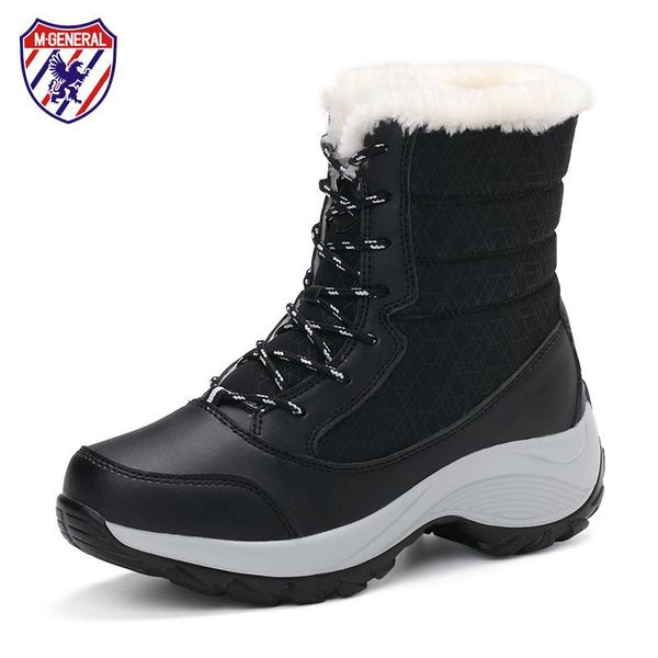 women snow boots winter fur boots leather waterproof thick bottom botas for female anti-slip plush inside super warm 35-41, Black
women snow boots winter fur boots leather waterproof thick bottom botas for female anti-slip plush inside super warm 35-41, Black