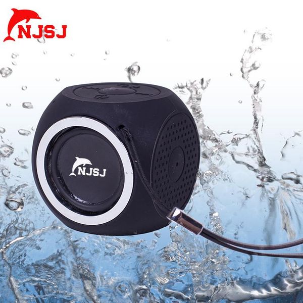 njsj easy to carry hands-call mini waterproof ipx7 bluetooth wireless speaker