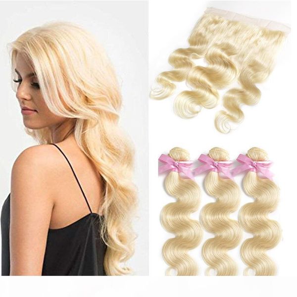 613 blonde bundles with frontal ear to ear brazilian human hair with frontal closures brazilian body wave virgin hair frontal and bundles, Black;brown
613 blonde bundles with frontal ear to ear brazilian human hair with frontal closures brazilian body wave virgin hair frontal and bundles, Black;brown