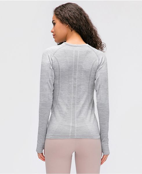 nwt yoga shirts women autumn long sleeve sports t shirt fitness gym running shirt quick dry yoga shirts 201125, White