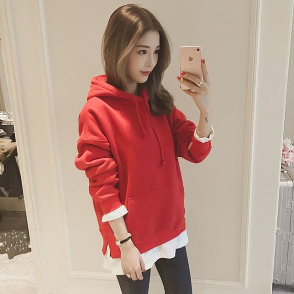 korean style spring pulloverhoodie pullover and autumn fake two-piece stitching hat pullover harajuku style sweater women's loose stude, Black
korean style spring pulloverhoodie pullover and autumn fake two-piece stitching hat pullover harajuku style sweater women's loose stude, Black