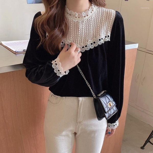 korean fashion solid versatile o-neck blouse office ladies loose puff sleeve shirts autumn lace temperament for women1, White
korean fashion solid versatile o-neck blouse office ladies loose puff sleeve shirts autumn lace temperament for women1, White
