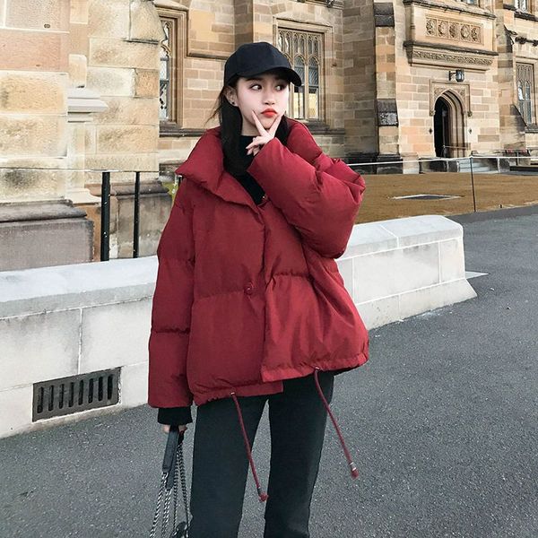 winter puffer jackets womens casual parkas solid color women down coats long sleeve clothing womens outerwear, Black 
winter puffer jackets womens casual parkas solid color women down coats long sleeve clothing womens outerwear, Black