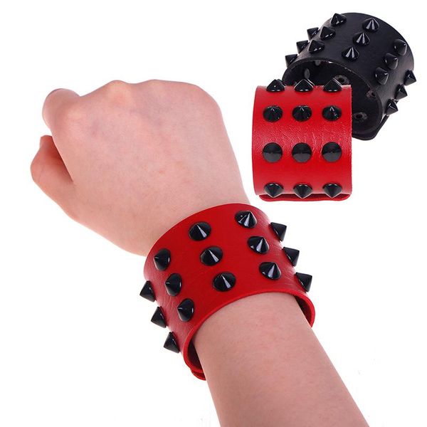 punk leather spike bangle wide snap button wrap bracelets wristband for men women gothic rock punk bangle, Black
punk leather spike bangle wide snap button wrap bracelets wristband for men women gothic rock punk bangle, Black