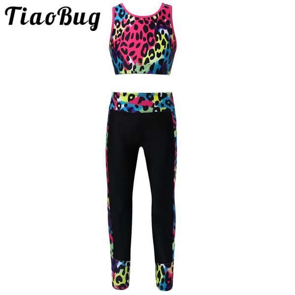 running sets digital print outfits kids girls gymnastics 2 pieces sport set racer back tanks crop +pants for performance workout trainin, Black;blue
running sets digital print outfits kids girls gymnastics 2 pieces sport set racer back tanks crop +pants for performance workout trainin, Black;blue
