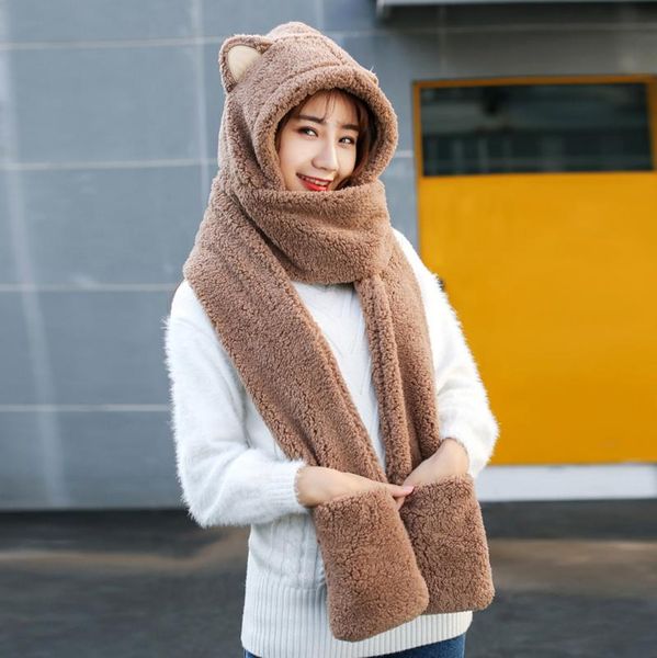 2021 Fashion Winter Women Novelty Beanies Caps Warm Cute Bear Ear Hat Casual Plush Hat Scarf Set Casual Solid Women Caps Present, Blue;gray
2021 Fashion Winter Women Novelty Beanies Caps Warm Cute Bear Ear Hat Casual Plush Hat Scarf Set Casual Solid Women Caps Present, Blue;gray