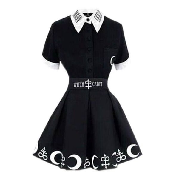 2019 women moon letters print neck gothic vintage short sleeve black shirt punk harajuku darkness goth blouse plus size, White
2019 women moon letters print neck gothic vintage short sleeve black shirt punk harajuku darkness goth blouse plus size, White