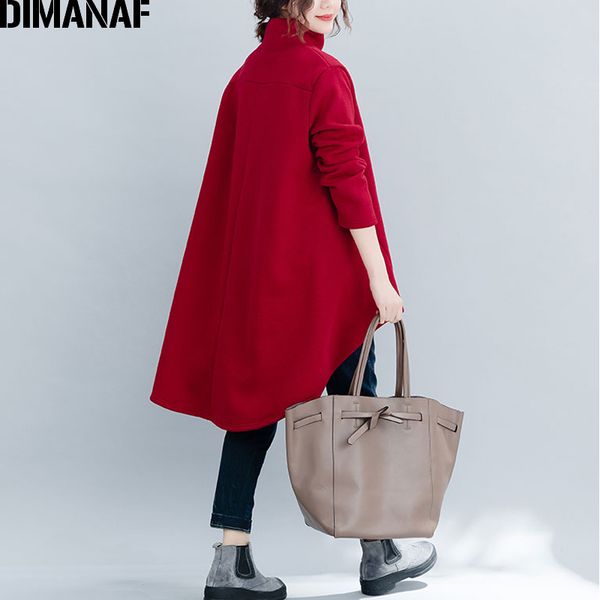 dimanaf plus size women pullover winter warm hoodies sweatshirts cotton knitted thicken female turtleneck loose clothes 2019 q1219, Black;white
dimanaf plus size women pullover winter warm hoodies sweatshirts cotton knitted thicken female turtleneck loose clothes 2019 q1219, Black;white