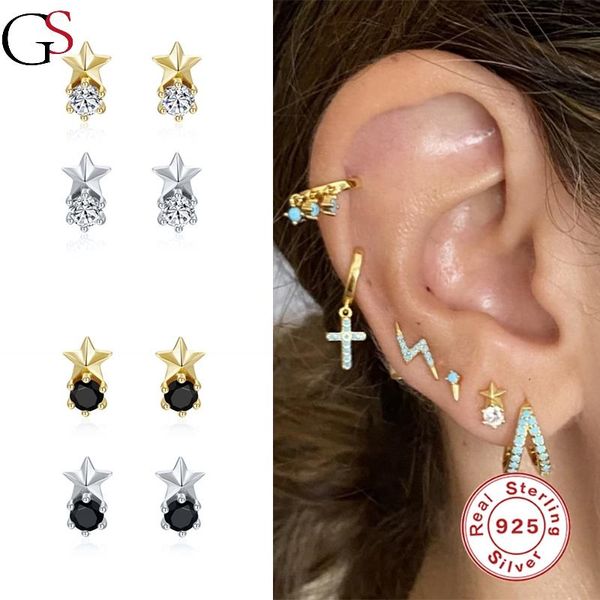 stud gs women earring 925 sterling silver geometric stars zircon pendientes all-match boucle oreille femme for party anniversary, Golden;silver
stud gs women earring 925 sterling silver geometric stars zircon pendientes all-match boucle oreille femme for party anniversary, Golden;silver