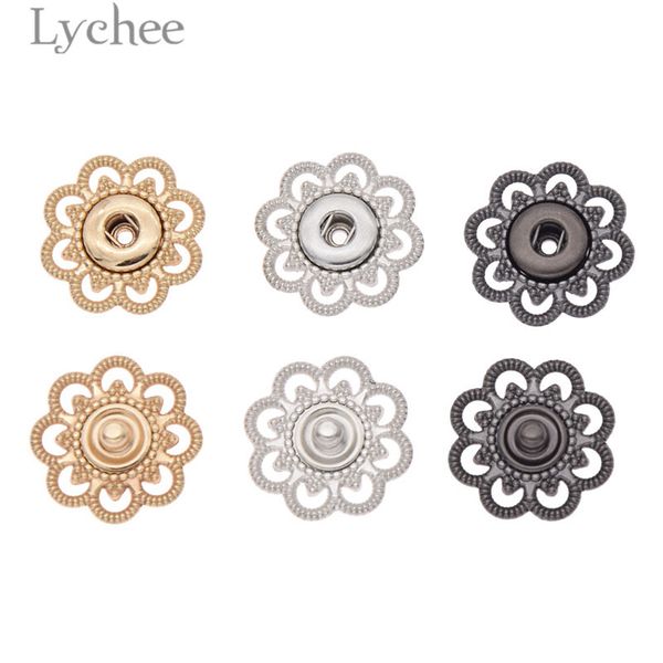 lychee life 10pcs hollow flower shaped metal snap buttons gold silver color button diy sewing accessories for clothes, Golden
lychee life 10pcs hollow flower shaped metal snap buttons gold silver color button diy sewing accessories for clothes, Golden