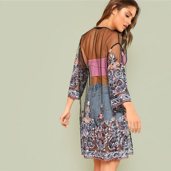 summer fashion floral embroidery mesh kimono blouse cardigan blouses beach female women 3 4 long sleeve blusa femininas, White
summer fashion floral embroidery mesh kimono blouse cardigan blouses beach female women 3 4 long sleeve blusa femininas, White