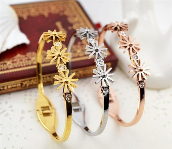 yunruo sunflower crystal bangle bracelet titanium steel rose gold color jewelry wholesale woman birthday gift ing, Black
yunruo sunflower crystal bangle bracelet titanium steel rose gold color jewelry wholesale woman birthday gift ing, Black