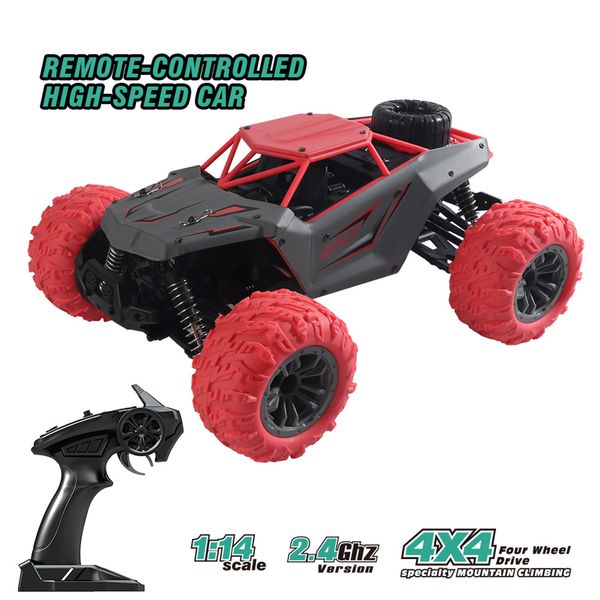 Kids Gift High Speed Mini All Terrain 1:14 2.4GHz 4WD USB Charging Adults RC Car Beginner Electric Vehicle Waterproof Toys
Kids Gift High Speed Mini All Terrain 1:14 2.4GHz 4WD USB Charging Adults RC Car Beginner Electric Vehicle Waterproof Toys