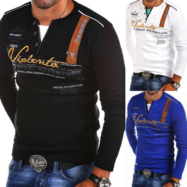 2021 new autumn mens long sleeve solid color v- neck letter printing comfortable streetwear polo shirts plus size s-4xl hjji, White;black
2021 new autumn mens long sleeve solid color v- neck letter printing comfortable streetwear polo shirts plus size s-4xl hjji, White;black