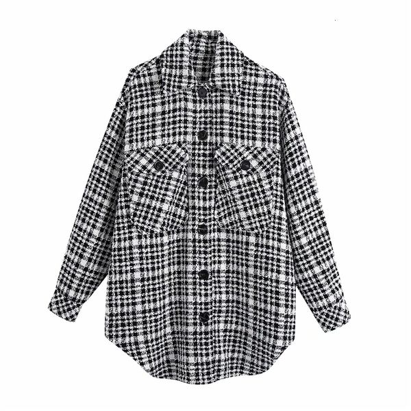2021 new streetwear de l moda senhoras xadrez solto outercoat causal bolso feminino oversize casaco chique menina blazer zir3, Black
2021 new streetwear de l moda senhoras xadrez solto outercoat causal bolso feminino oversize casaco chique menina blazer zir3, Black