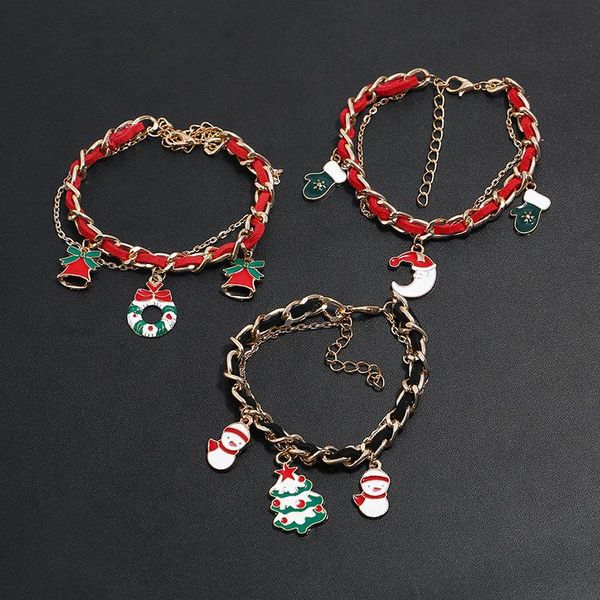 charm bracelets trendy women 2021 fashion metal weaving christmas gift snowman bell tree bracelet girl jewelry accessories, Golden;silver
charm bracelets trendy women 2021 fashion metal weaving christmas gift snowman bell tree bracelet girl jewelry accessories, Golden;silver