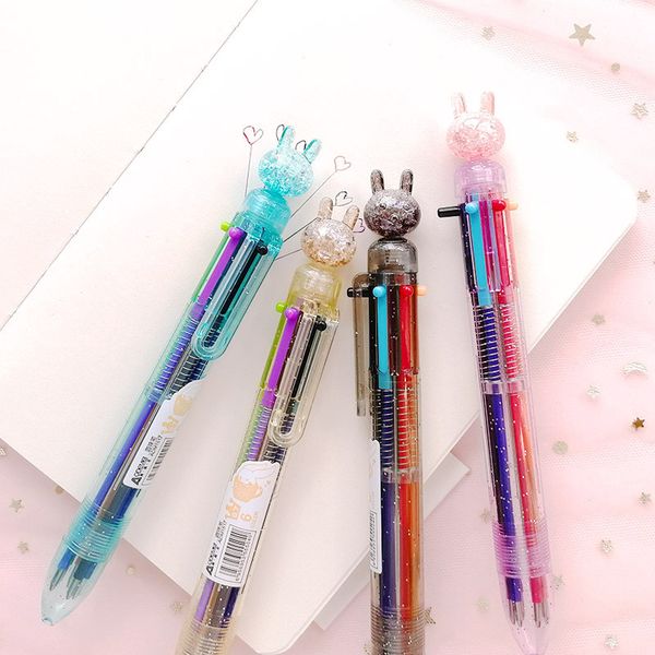 1pcs 6 color rabbit ballpoint pens cartoons animals transparent handle multicolor ball pen colourful ink kawaii school supplies
1pcs 6 color rabbit ballpoint pens cartoons animals transparent handle multicolor ball pen colourful ink kawaii school supplies