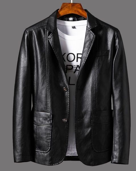 2020 spring autumn new single-breasted men's suit lapel leather jacket casual men leather jacket jacket coat, Black;brown
2020 spring autumn new single-breasted men's suit lapel leather jacket casual men leather jacket jacket coat, Black;brown