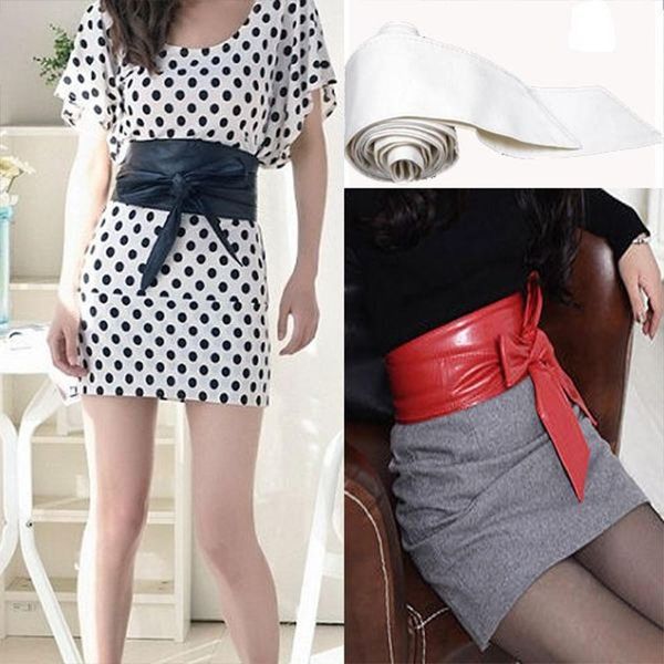 1 pc fashion women bowknot waist belt bind wide belt women leather bow cummerbund waistband for female dress, Black;brown
1 pc fashion women bowknot waist belt bind wide belt women leather bow cummerbund waistband for female dress, Black;brown