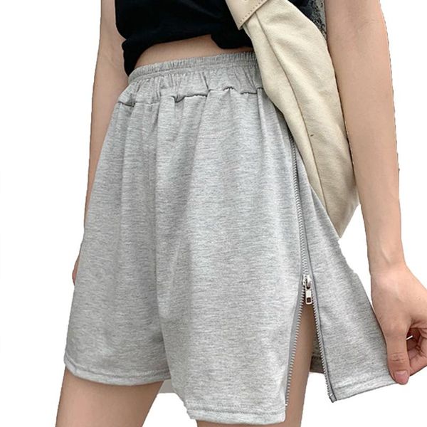 summer sports casual loose wide leg shorts women high waist solid color holiday fashion elastic band zipper split shorts, White;black
summer sports casual loose wide leg shorts women high waist solid color holiday fashion elastic band zipper split shorts, White;black
