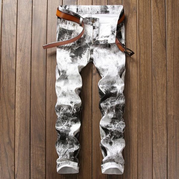 2020 new brand 3d white printed men's jeans fashion male unique cotton stretch jeans man's casual character pattern biker, Blue
2020 new brand 3d white printed men's jeans fashion male unique cotton stretch jeans man's casual character pattern biker, Blue