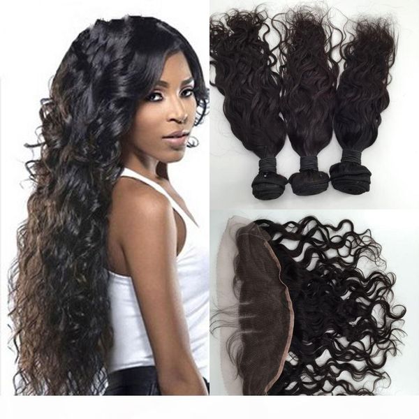 brazilian hair bundles unprocessed remy human hair weave and lace frontal closure brazilian natutal wave virgin hair extensions, Black
brazilian hair bundles unprocessed remy human hair weave and lace frontal closure brazilian natutal wave virgin hair extensions, Black