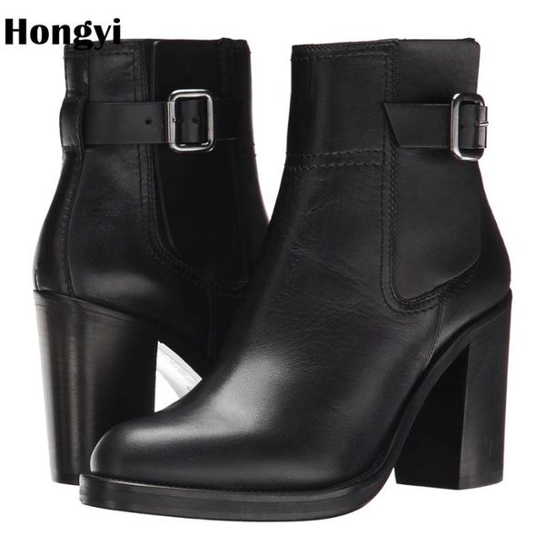 boots hongyi 2021 autumn winter women ankle high heels buckle black leathe platform short booties
boots hongyi 2021 autumn winter women ankle high heels buckle black leathe platform short booties