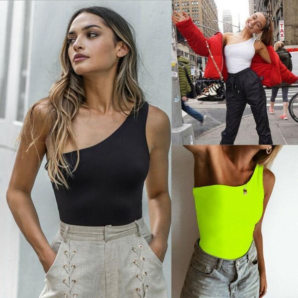 women one shoulder sleeveless jumpsuit bodycon bodysuit leotard romper playsuit shirts solid casual summer top, Black;white
women one shoulder sleeveless jumpsuit bodycon bodysuit leotard romper playsuit shirts solid casual summer top, Black;white