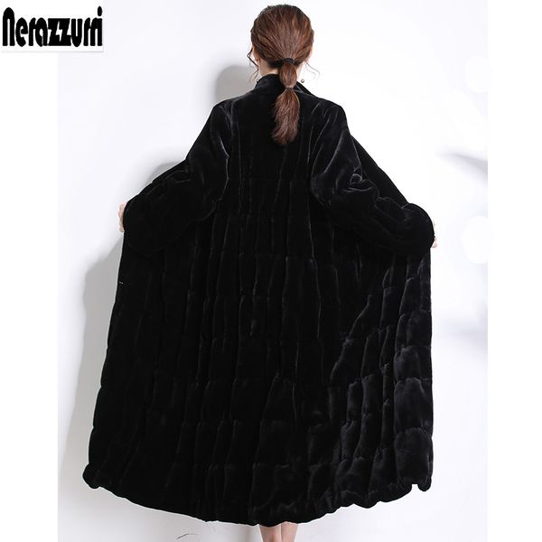 nerazzurri runway fluffy long faux fur coats women winter black red pleated plus size sheared mink fur overcoat 5xl 6xl 7xl 201028
nerazzurri runway fluffy long faux fur coats women winter black red pleated plus size sheared mink fur overcoat 5xl 6xl 7xl 201028