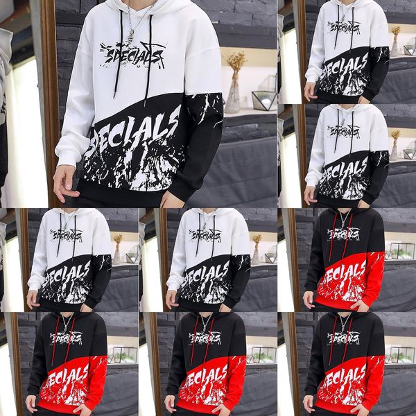 2020 autumn new style hoodie sweater trend korean jacket casual letter splicing men's pullover pulloverhoodie pullover spq1d, Black
2020 autumn new style hoodie sweater trend korean jacket casual letter splicing men's pullover pulloverhoodie pullover spq1d, Black