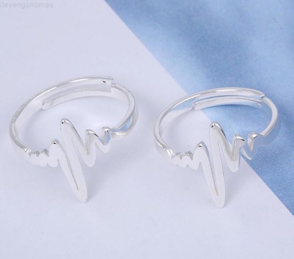 creative new product wholesale ring ecg opening adjustment stainless steel jewelry, Silver
creative new product wholesale ring ecg opening adjustment stainless steel jewelry, Silver